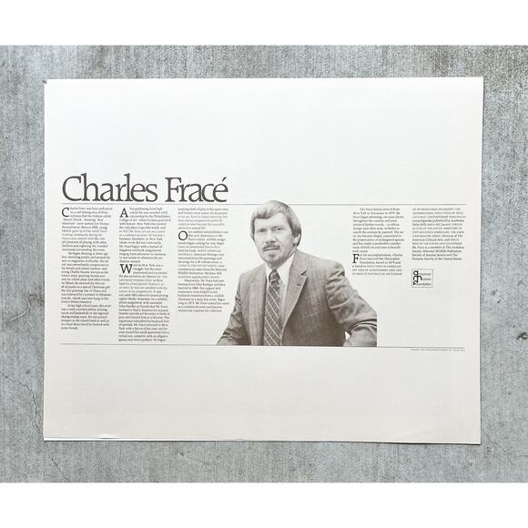 1983 Charles Fracé “My Friend, Rabbit” Signed Lithograph Print 23”X19” - Picture 2 of 9